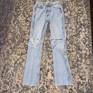 Re/Done 90s High Rise Loose Jean- Size 26